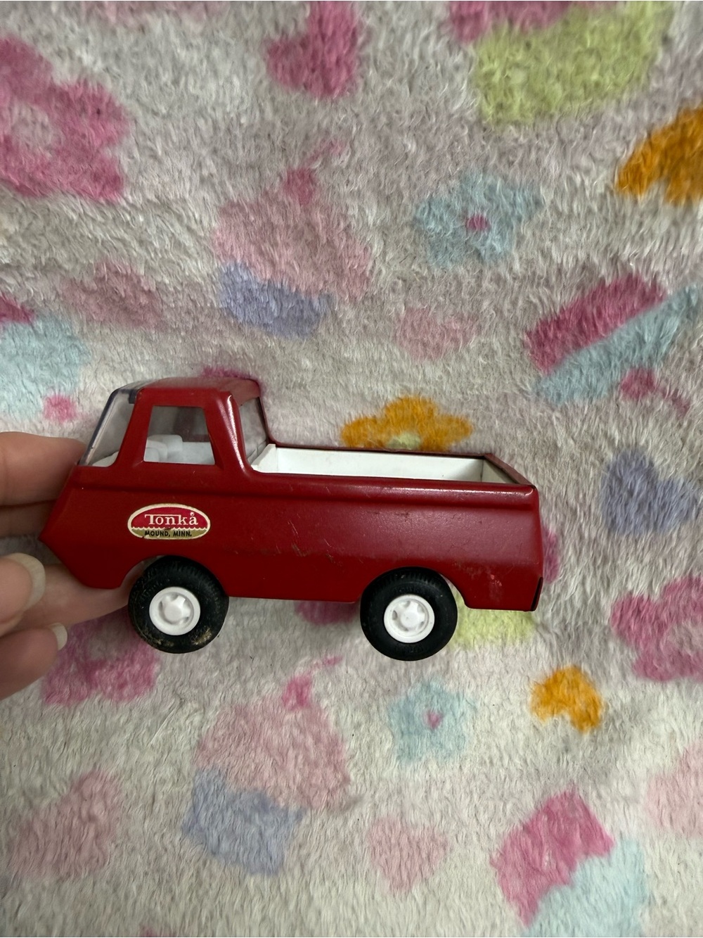 Tonka Vintage Red and White Pickup Toy Truck